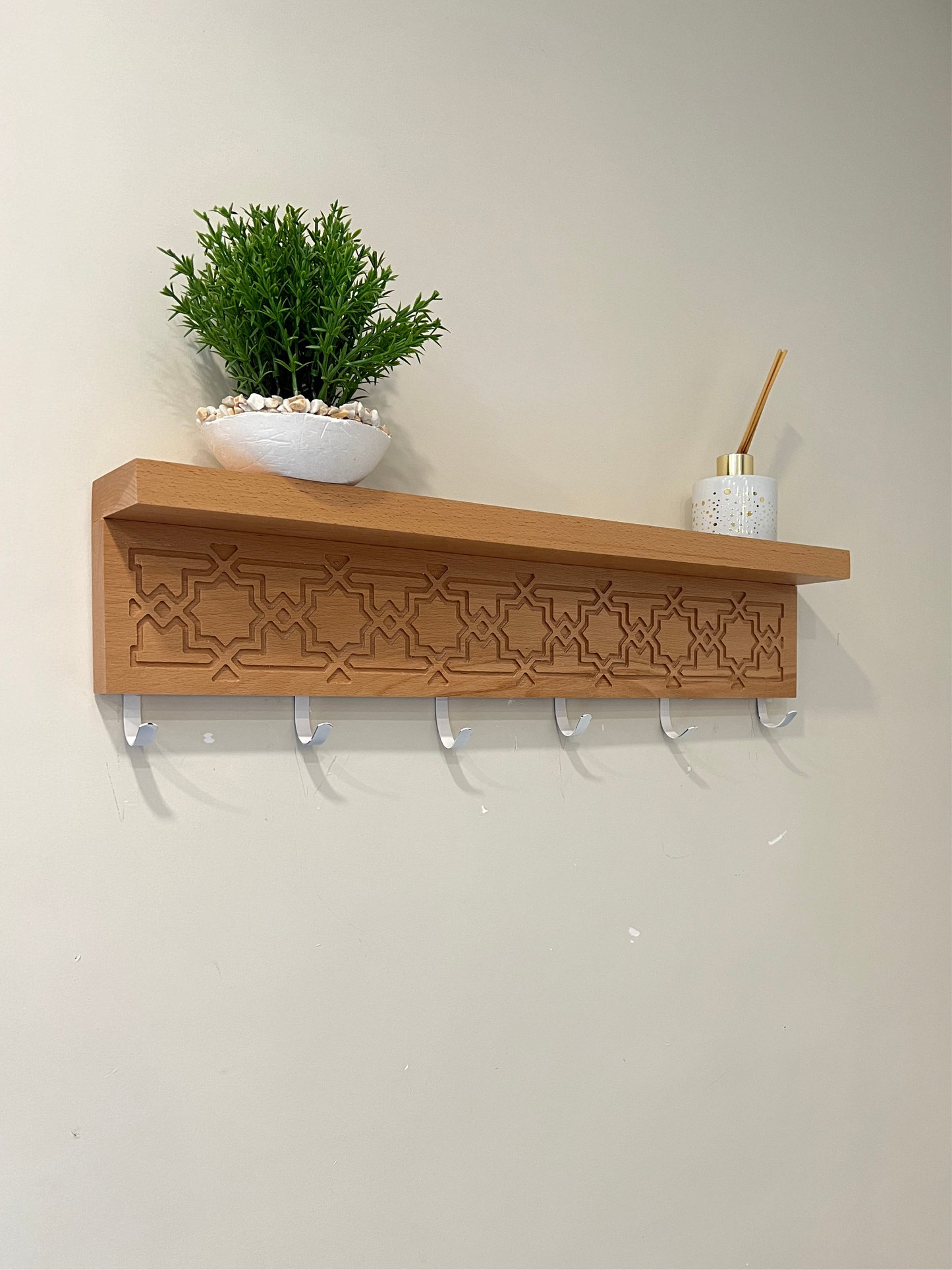 Porte manteau 100% hetre avec gravure