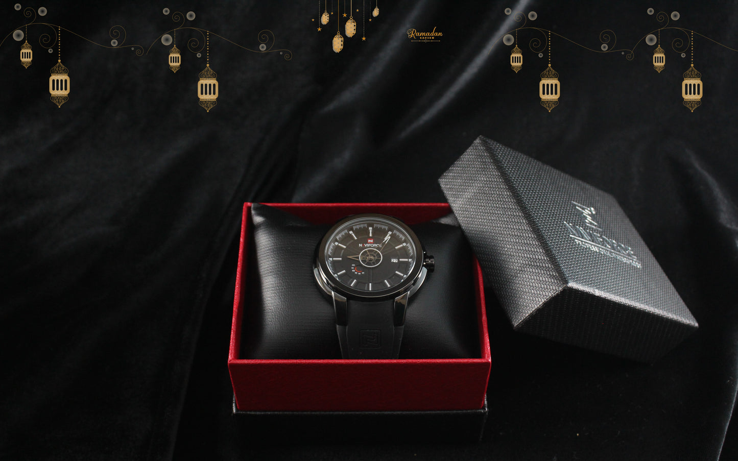 Montre Originale Naviforce Référence 9107 blanche et noir