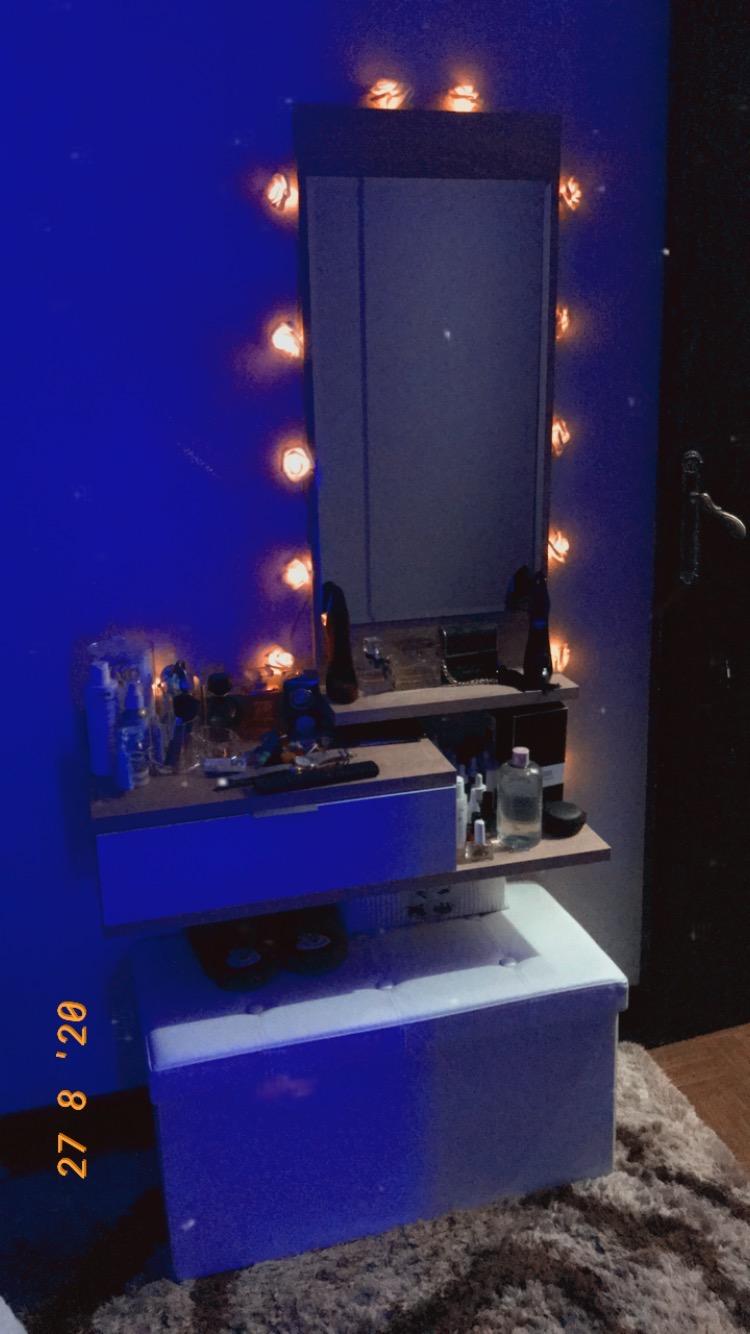 Meuble d'Entrée - Meuble de Rangement Scandinave et Moderne, avec Tiroir, Miroir et 3 Tablettes Résistantes et Stables, Blanc et Chêne Sonoma