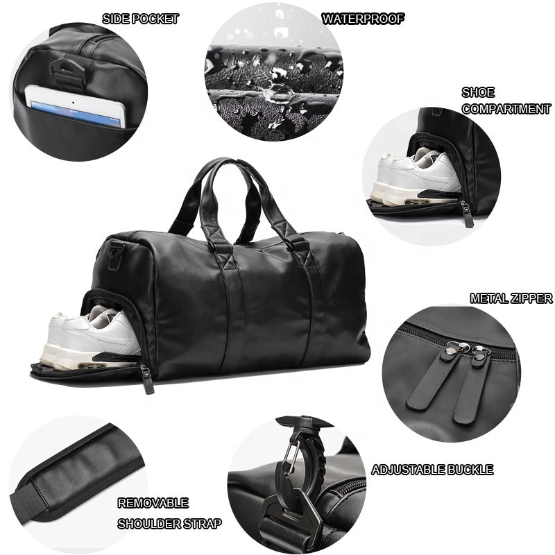 Sac de sport et voyage en Cuir synthétique PU