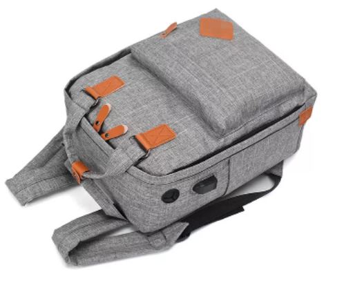 sac a dos 3 en 1 gris pour Homme