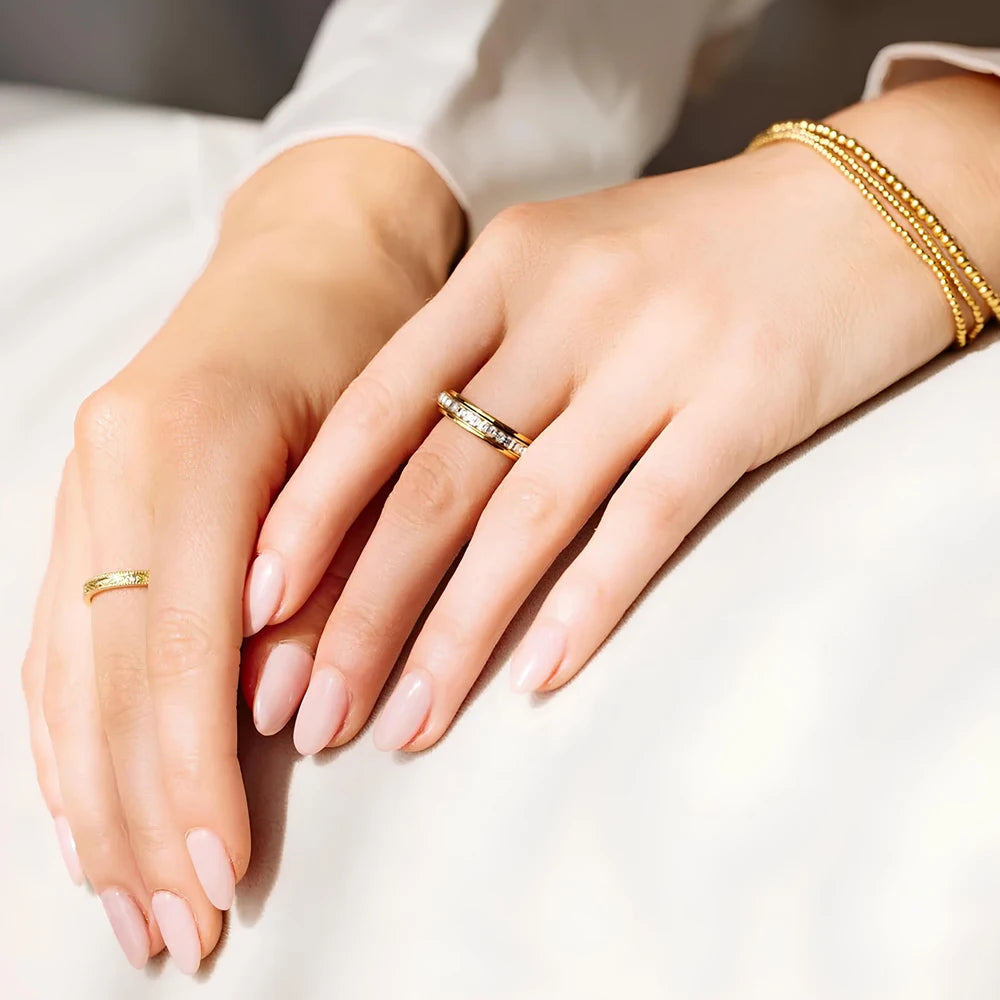 bague anti stress en acier inoxydable