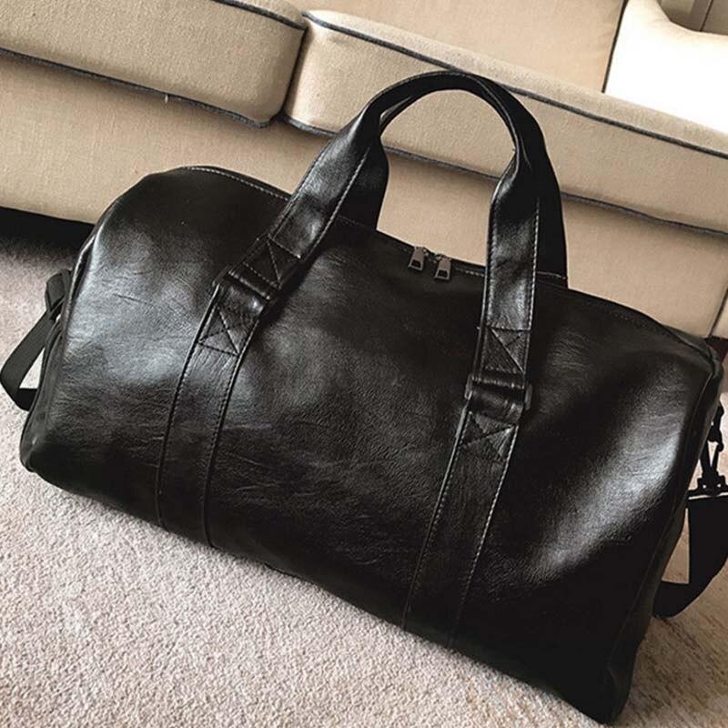 - Sac de sport et de voyage en Cuir synthétique PU pour femme